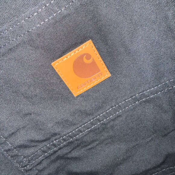 Men's Carhartt utility work pants - size:  34W x 32L *NWT* - black - Picture 5 of 5